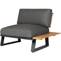 Diamond Garden Nora Modulgruppe Sun&Rain kurze Ecke rechts Aluminium/Teak