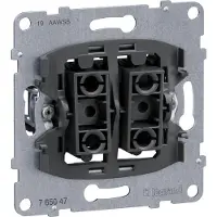 Legrand SEANO Einsatz Rollladen-/Jalousieschalter, mechanischer Verriegelung, 2 Tasten, 1 Stk.