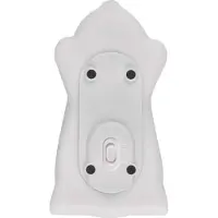Emos Aufladbares Nachtlicht Eisbär, Akku-Kinderlampe mit schlafendem Bär, 3 Lichtmodi, Warmweiß/Mehrfarbig, 30 Min Timer, inkl. USB-Kabel, weiß, P3325