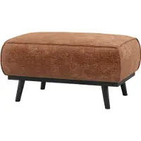Woood Hocker Statement aus Samt-Chenille, modern und komfortabel, terra-braun, 80 x 55 x 40 cm