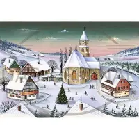 Olewinski & Tochter Adventskalender nostalgisch Sonntagsstimmung 38x26cm Karton