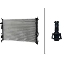 Hella 8MK 366 301-731 Kühler Wasserkühler Motorkühler für OPEL GRANDLAND X (A18) Vivaro C Kastenwagen (K0) Zafira Life (K0) Astra L Sports Tourer