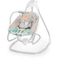 Ingenuity Sylvi 4-in-1 elektrische Schaukel und Schaukelstuhl. Erweiterbar, inklusive Babyklavier.