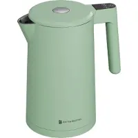 Kitchenbrothers Wasserkocher - 1.7L - Mit Temperaturkontrolle - Elektrisch - Warmhaltefunktion - Display - Doppelwandig - Cool-touch - 2200W - Pastellgrün