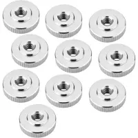 Sotech 10er Set Rändelmutter M10 Edelstahl V2A SS304 Flache Form DIN 467 Griffmutter