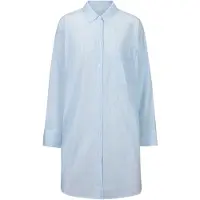 Mey Sleepshirt Serie Cotton Stripes Powder Blue | Größe S