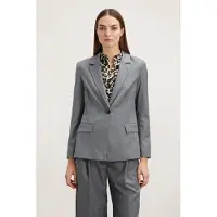 Motivi Single-breasted Polyviscose Jacket Grey Größe: 48 | Blazer Outlet | Damen | Grau