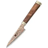 Xinzuo - Kupfer-Damast-Schälmesser 10 cm - X08C Serie - hergestellt aus 53-lagigem Kupfer-Damast