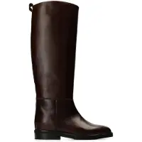 Manfield Braune Lederstiefel | Größe 41