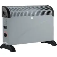 Auronic Elektrische Konvektorheizung - 3 Heizstufen - 750/1250/2000 Watt - Kompakt und Geräuschlos - Regelbarer Thermostat - Grau