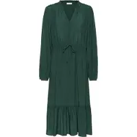 Kaffe Midikleid "Damen Kleid KAeverly", Damen, Gr. 34, N-Gr, grün (ponderosa pine), Obermaterial: 50% Viskose CV. 50% Viskose LENZING ECOVERO CV LenzEcov., Kleider Midikleid