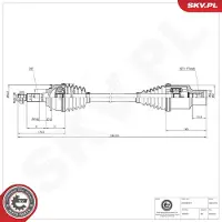 ESEN SKV Antriebswelle 40SKV376
