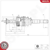 ESEN SKV Antriebswelle 40SKV198