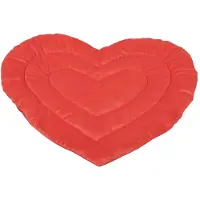 COOCKOO Be Mine Katzenplaid herzförmig rot