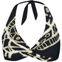 Barts Bikinitop Buhrn Cross Halter Damen Black / White-38