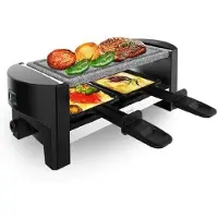 Cecotec Cheese&Grill 3200 Pocket AllStone, 2 Person(en), Edelstahl, 3 Zone(n), Schwarz, Rechteckig, 200 x 100 mm