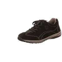 Gabor Schnürschuhe Nubukleder breitere Weite flacher Absatz Gr. 35,5
