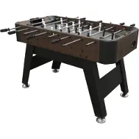 Cougar Striker Tischfußball – Dunkelbraun/Schwarz – Luxuriöser Tischfußball mit verstellbaren Beinen, Ballrückführung und Punktanzeige – Für 2 bis 4 Spieler
