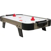 Cougar Airhockeytisch Mini 3ft, Eiche-Grau | Airhockey Tisch inkl. Zubehör (Pucks & Pushers) | Airhockeytisch für Kinder und Erwachsene für Zuhause - Mit 12V-Elektromotor | Maße 92 x 51,5 x 25 cm