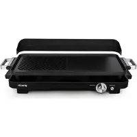 H.Koenig GRX330, Schwarz, Rechteckig, Drehregler, 500 x 250 mm, 2 Zone(n), 4 Bein(e)