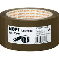 NOPI Packband Universal 4040, L 66 m x B 50 mm, braun, 6 Rollen
