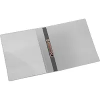 Eichner Präsentationsringbuch 2-Ringe grau-transparent 2,5 cm DIN A4