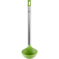 BRA Prior Kochtopf de Kochtopf geeignet für Lebensmittelkontakt, 18/10 Edelstahl und Silikon, Grün und Silber, 32 cm