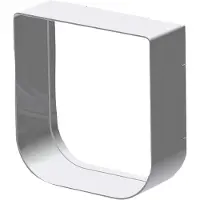 Ferplast Katzenklappe Verlängerungsrohr - 15,5 x 16 x 5 cm - Weiß
