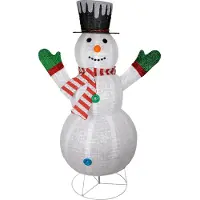 Mojawo XXL LED Schneemann / Weihnachtsmann 180CM 200 LEDs IP44 für innen und aussen