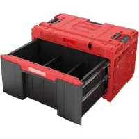 Qbrick System ONE Drawer 1 Toolbox 2.0 Red Ultra HD Custom Werkzeugbox 587 x 380 x 340 mm 32,5 L mit einer Schublade