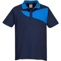 Portwest PW210 PW2 Polo Shirt S/S Navy/Royal Gr. XXXL
