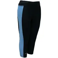 Under Armour Heatgear Stretch Taille Black Blue Womens Capri Leggings 1309652 008