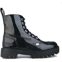 Kickers Kizziie Higher Lackleder Damenstiefel in Schwarz