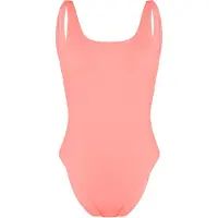 Gymshark Open Back Womens Pink Badeanzug offen
