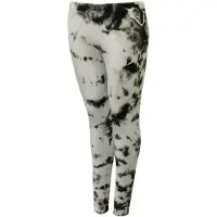 Vans von der Wand Damen Yoshimi Leggings Fitnessstudio enge weiße Krawattenfarbe Vybny28 A80E