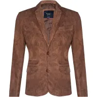 Infinity Leather Blazer, Wildlederjacke, weicher italienischer Ledermantel