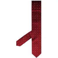 Hackett London 2 Col Dot gedruckte Herren rote Krawatten