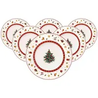 Villeroy & Boch Frühstücksteller "Frühstücksteller Toys Delight ø 21,5 cm 6er Set weiß" Mikrowellengeeignet