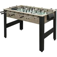 Cougar Spin Kick Tischkicker | Kickertisch in Eiche/Schwarz | Fußballtisch inkl. 2 Bälle & Punktezähler | Indoor Tischfußball für Kinder & Erwachsene | Maße 112 x 65 x 79,5 cm