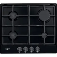 Whirlpool TGML 660 NB, Anthrazit, Integriert, 58 cm, Gaskochfeld, Emailliert, 4 Zone(n)