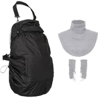 Hoppediz Tragecover Fleece-Cover 3-in-1 mit Regenschutz, Schalkragen & Stulpen 1 St