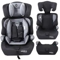 FableKids Kindersitz Mika R129, von 76-150 cm, 0-36kg, grau, für 1,5-12 Jahre