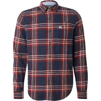 Superdry für Herren. M4011047A Holzfällerhemd navy (XXL), Lässig, Baumwolle, Langarm, Marine