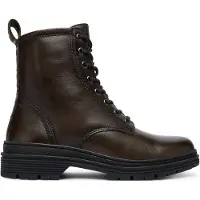 Tamaris Schnürboots, Blockabsatz, Schnürstiefelette in angesagter Used Optik