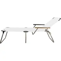 Jan Kurtz Amigo 40+ Dreibeinliege mit Armlehnen Aluminium/Esche/Kunstoffgewebe