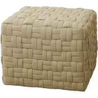 SVITA POPPY Hocker Sitzpouf geflochten Sitzhocker Fußhocker für Sessel
