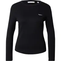 Pepe Jeans für Damen. PL5000025 Betina T-shirt schwarz (M), Lässig, Baumwolle, Langarm