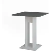 Vicco Esstisch Repose Weiß/Anthrazit 65 x 65 cm, Model 55590