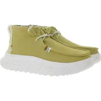 HeyDude Wendy Peak Hi Suede Damen Halbschuhe Tan Größe 36