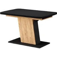 Vicco Esstisch Fenaro Schwarz/Goldkraft Eiche 120 x 80 cm ausziehbar, Model 56598